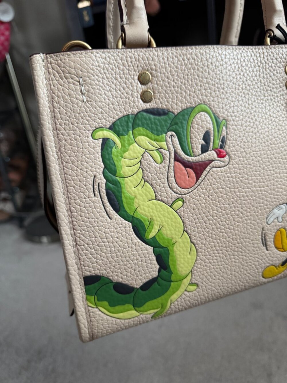 Disney X Coach Rogue 25 With Mickey Mouse And Caterpillar, NWT - Picture 2 of 16